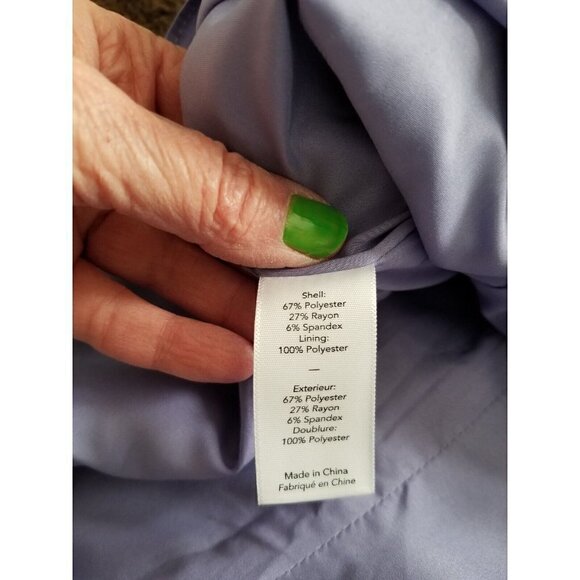 LIKELY Womens Halter Style Flared Carolyn Dress Periwinkle Blue Crepe Size 12 - Picture 15 of 16